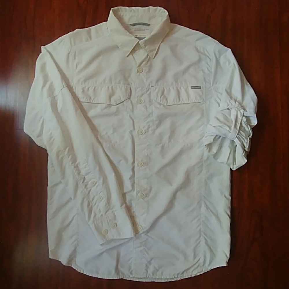 Columbia Button Down Shirt with Sun Protection.